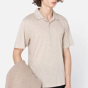 John Elliott Light Beige Polo Shirt